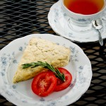 Cornmeal Rosemary Scones with Sage Butter Cornmeal Rosemary Scones with Sage Butter