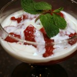 Strawberries and Mint Creme