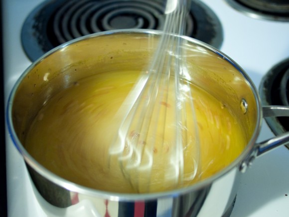 stirring in the spices