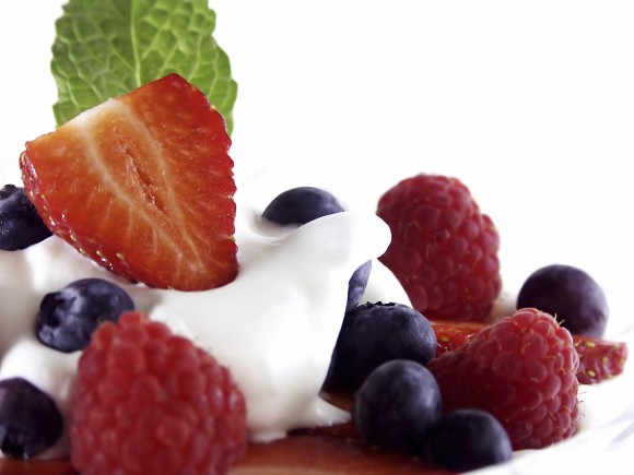 Mint Berries and Cream