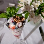 Mixed Berry Parfait with Honey-Thyme Yogurt and Quick Granola