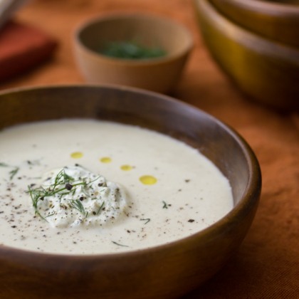 Permalink to Creamy Cauliflower Soup With Fresh Dill Whipped Cream