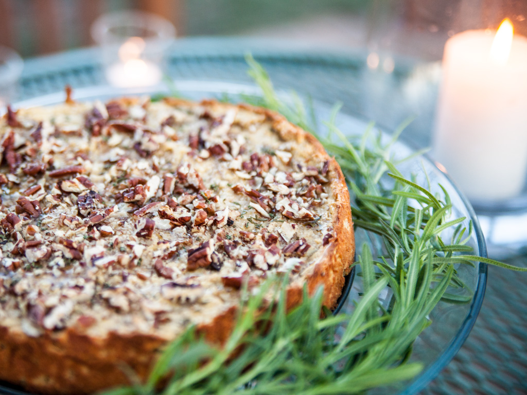 Permalink to Apple Rosemary Matzo Cake