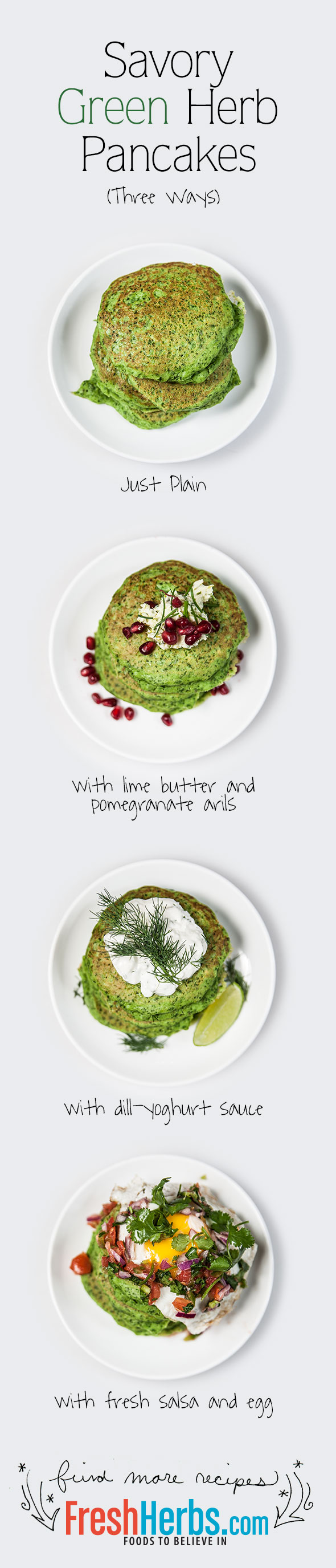 Savory Green Herb Pancakes â€“ FreshHerbs.com