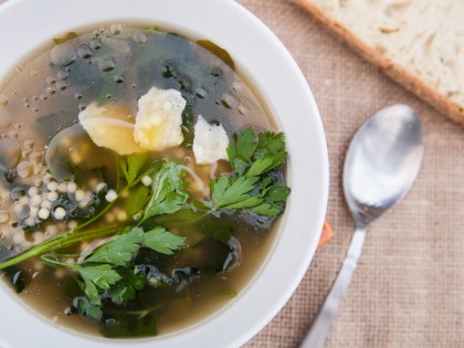 Permalink to Parsley Soup with Sorrel and Kale