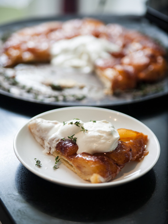 Tart Tatin avec Thym