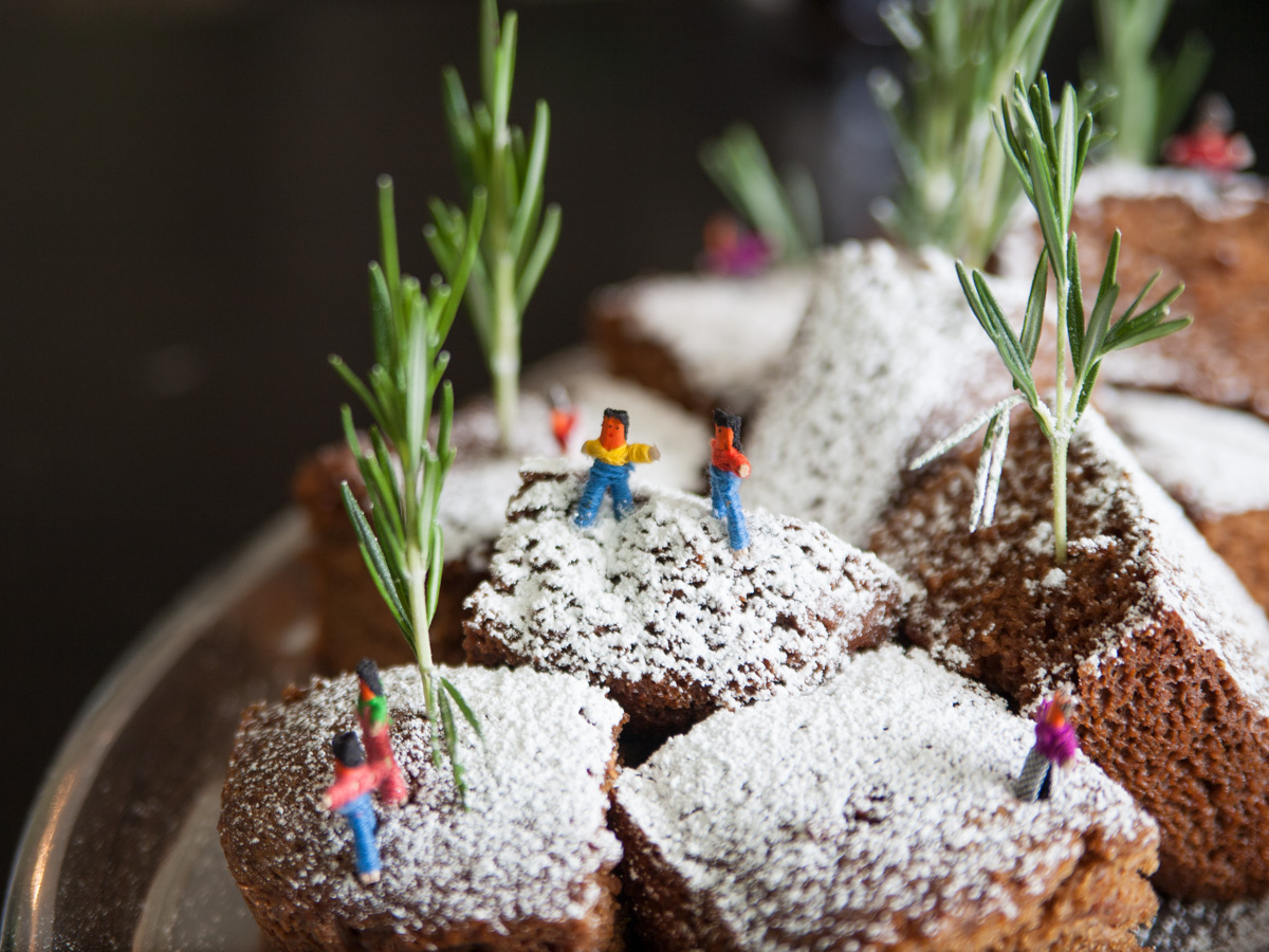 Permalink to Gingerbread Landscape with Rosemary Trees